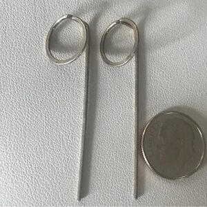 Modern Circle Sterling Earrings